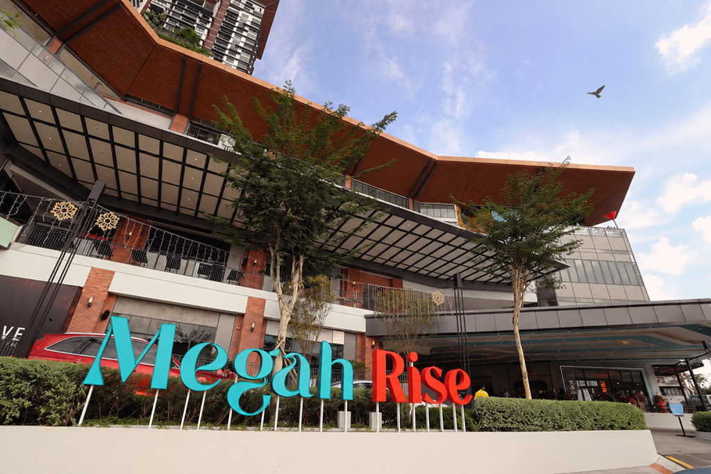 Megah Rise Mall exterior in Taman Megah